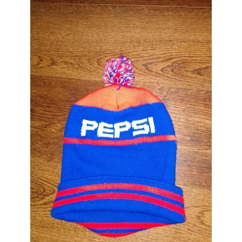 Vintage K Brand Pepsi Cola Beanie Toque Hat 70s 80s
